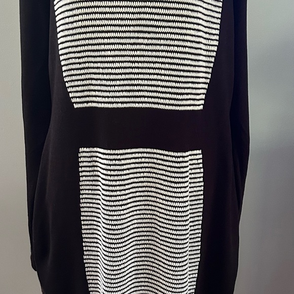 Cato Black and White Long Sleeve Dress - Picture 3 of 9